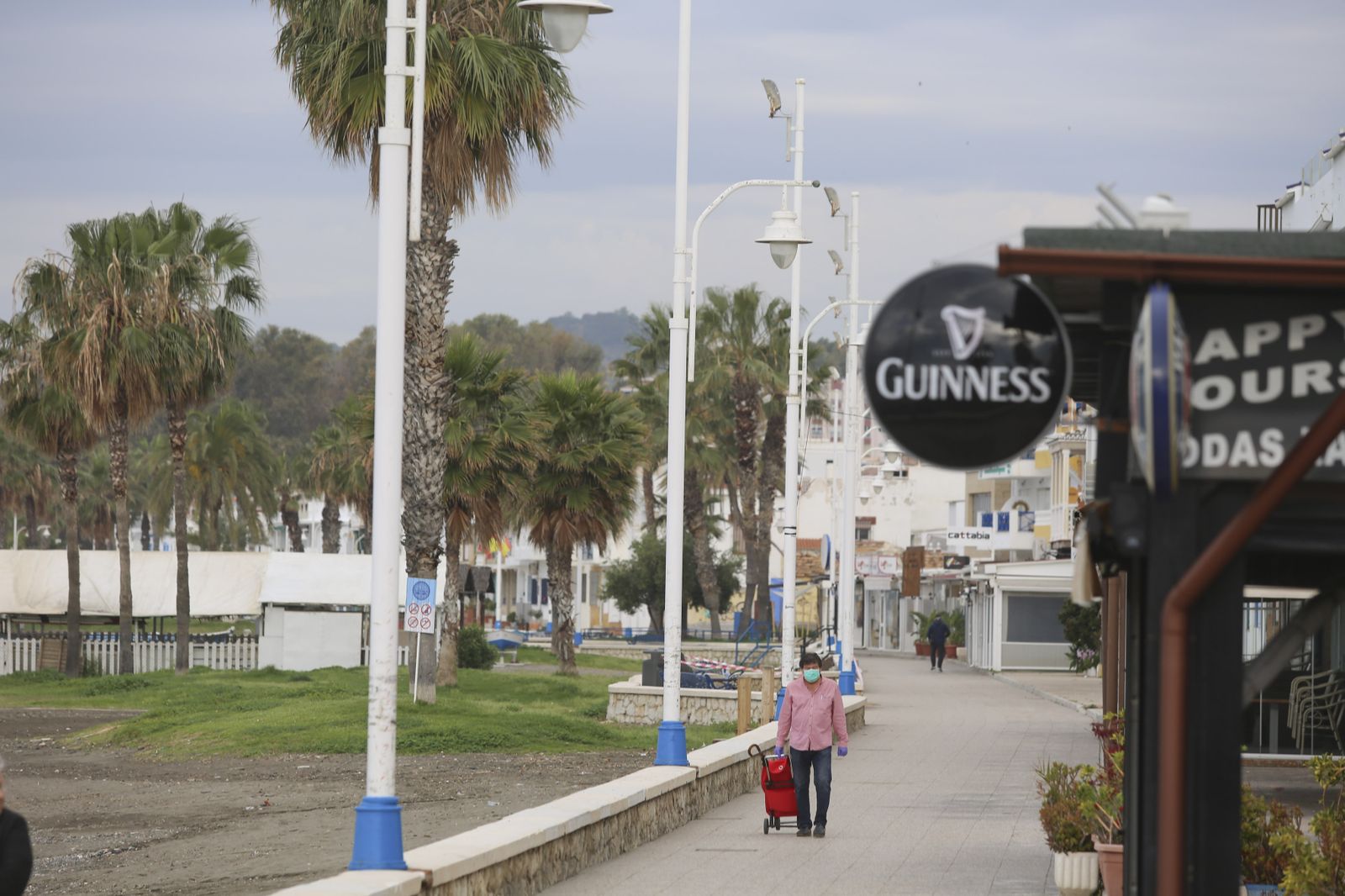 Coronavirus en Málaga: El desierto de Pedregalejo, en fotos