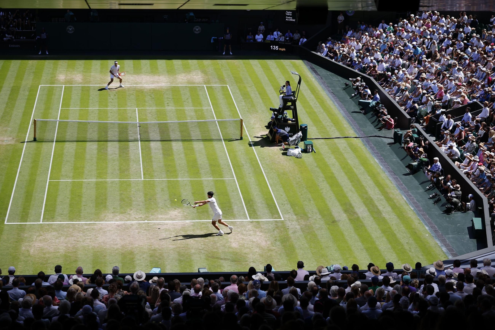 Las fotos del pase de Alcaraz a la final de Wimbledon Las fotos del pase de Alcaraz a la final de Wimbledon