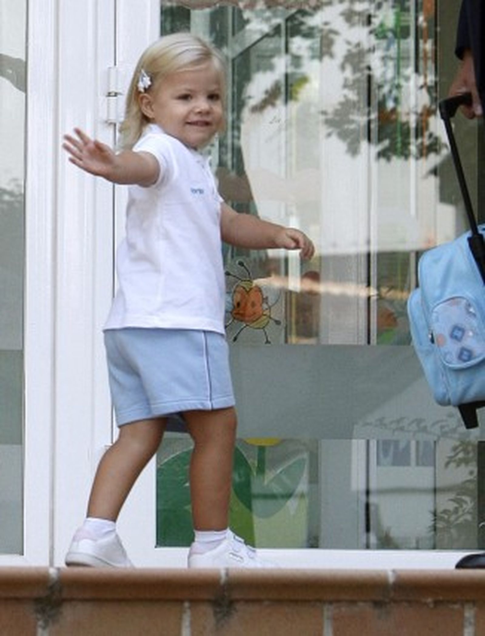 El primer día de 'cole' de la infanta Sofia