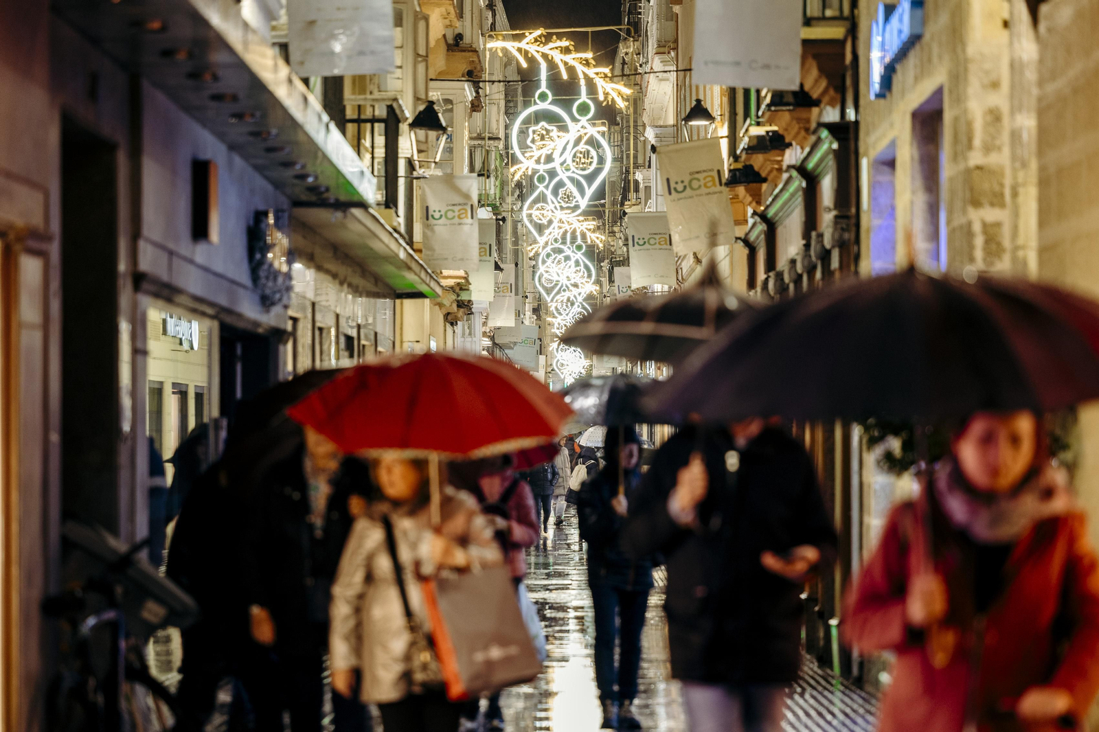 Las imágenes de la inauguración de la iluminación de navidad en Cádiz