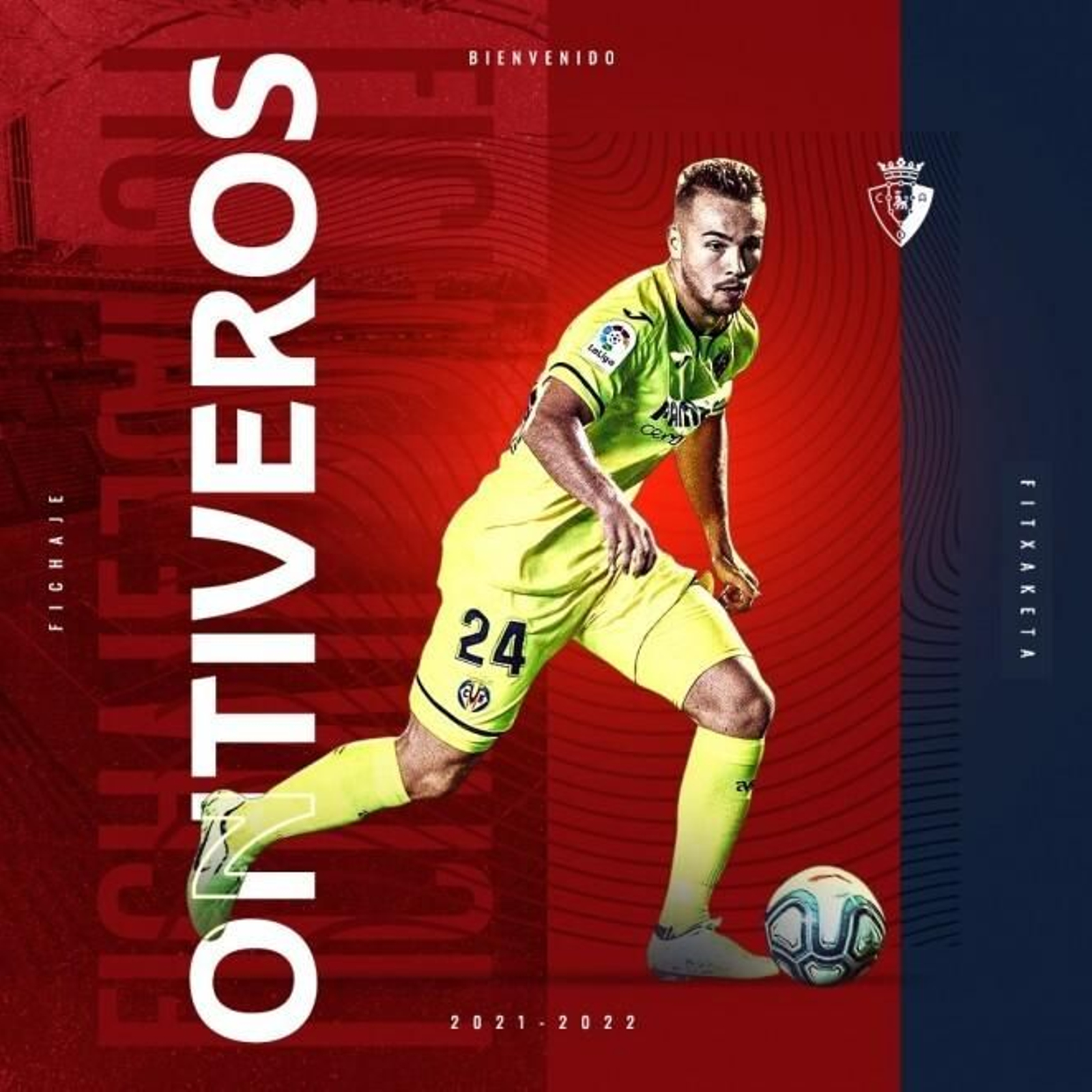 Creatividad del Osasuna para anunciar el fichaje de Ontiveros.