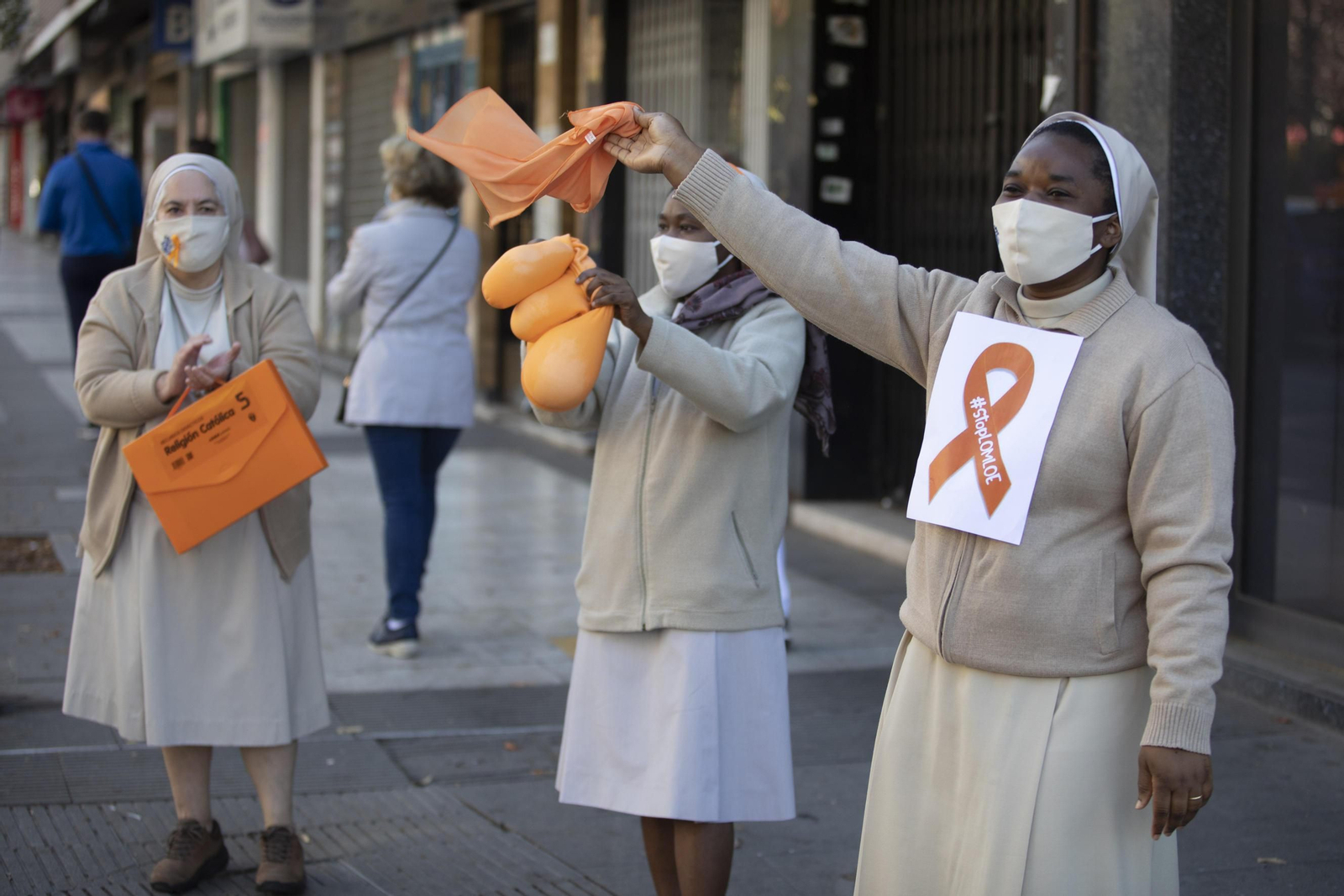 La protesta de la concertada, en imágenes