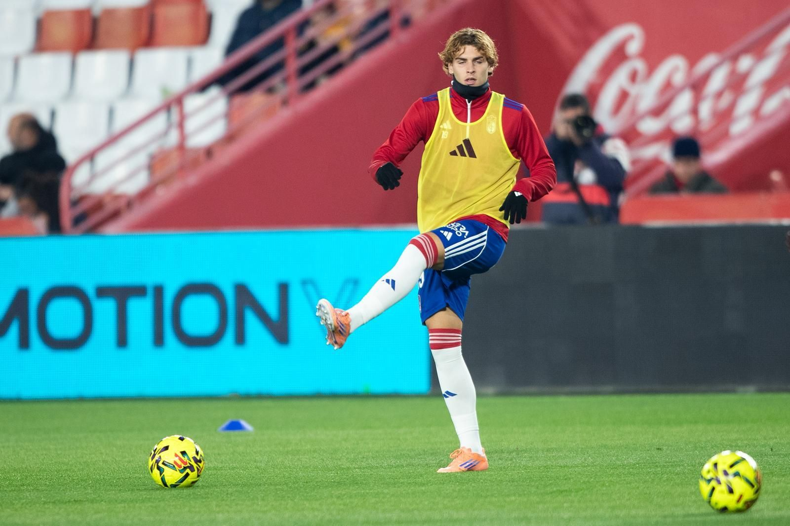 Jorge Pascual durante el calentamiento.