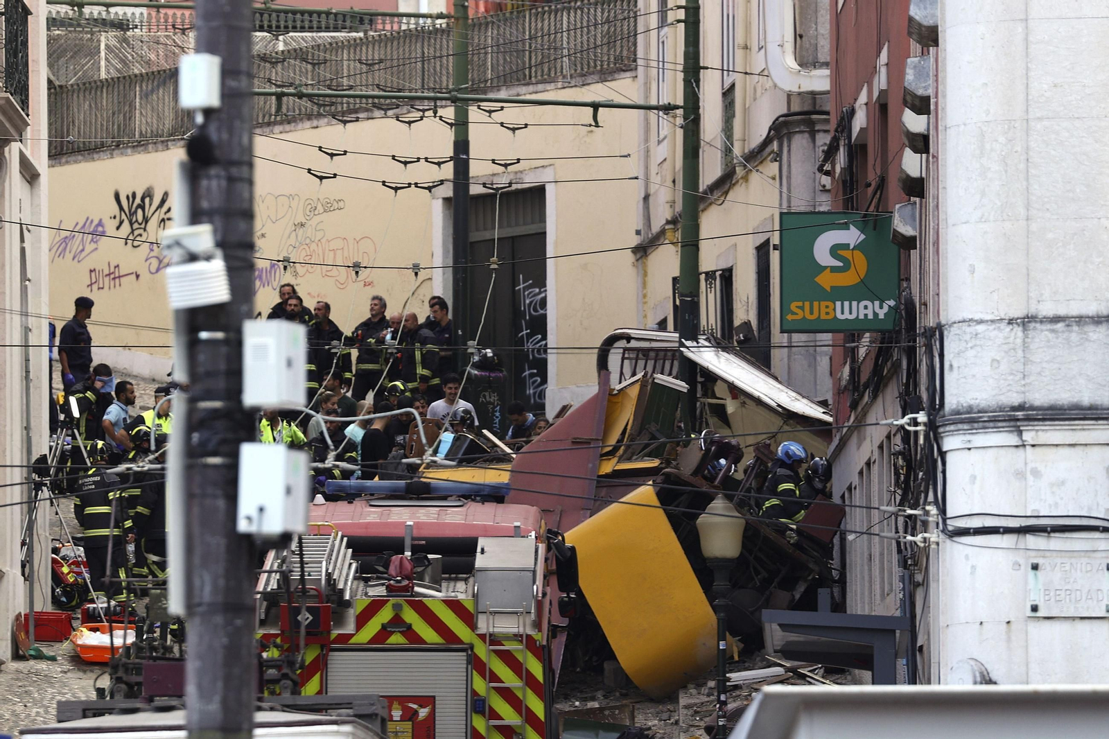 El trágico accidente del funicular de Lisboa