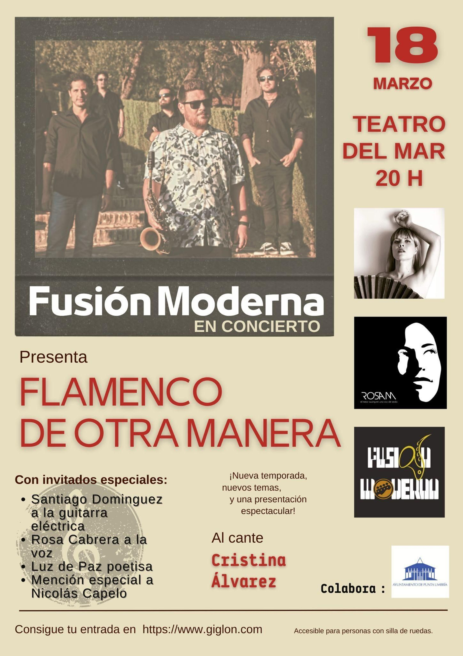 Cartel de la actuación flamenco de otra manera