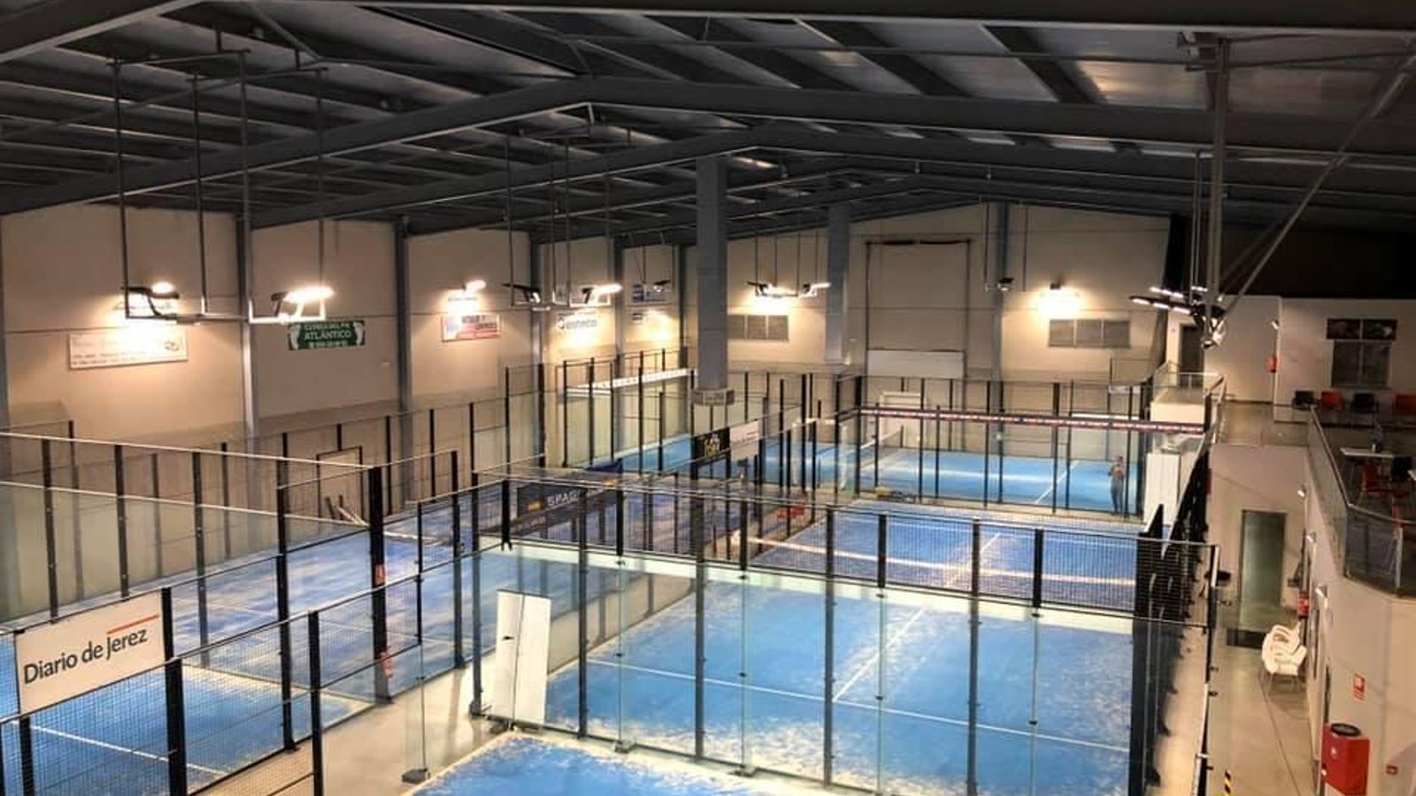 Instalaciones de Pádel Extreme, uno de los clubes jerezanos con pistas cubiertas.