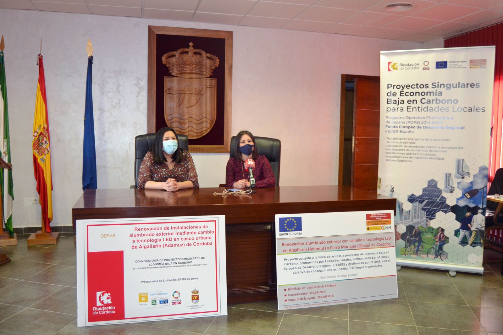 Dolores Amo y Encarnación Jiménez.