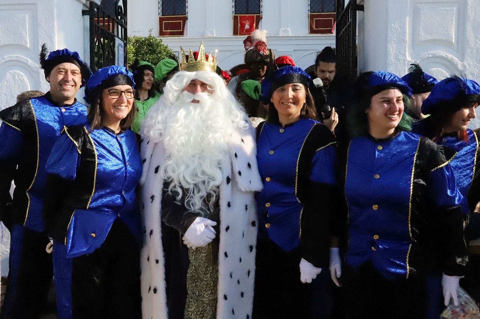 Imágenes de los Reyes Magos de Huelva en el Santuario de La Cinta