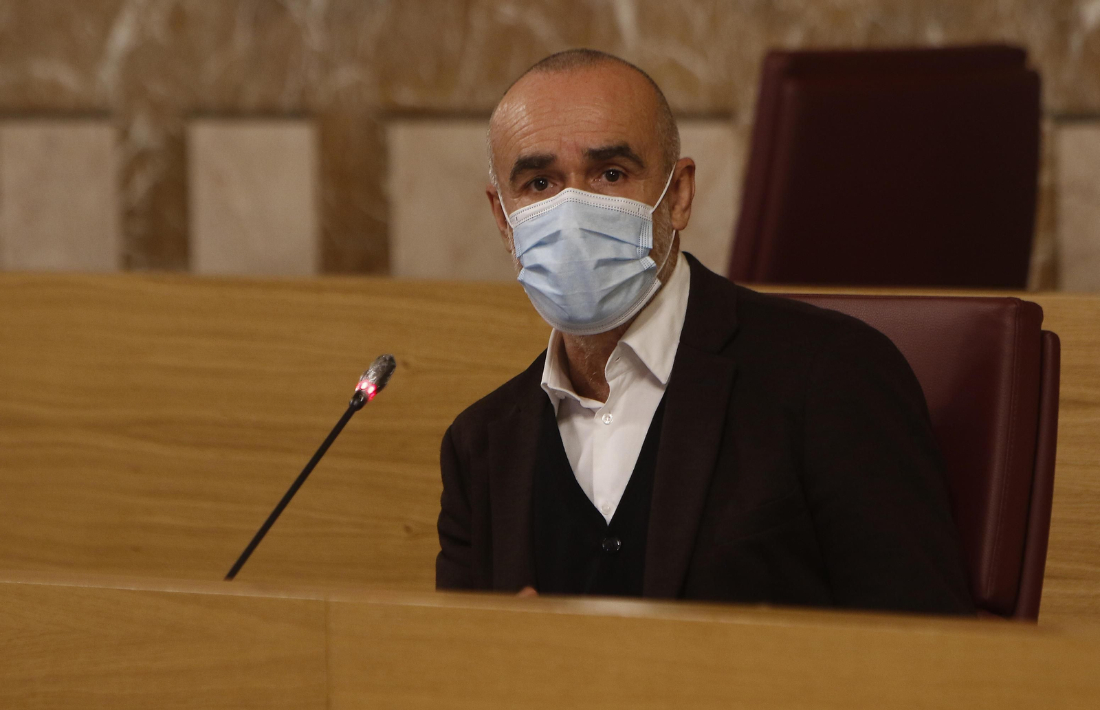 El delegado Antonio Muñoz durante una de sus intervenciones ante el Pleno.