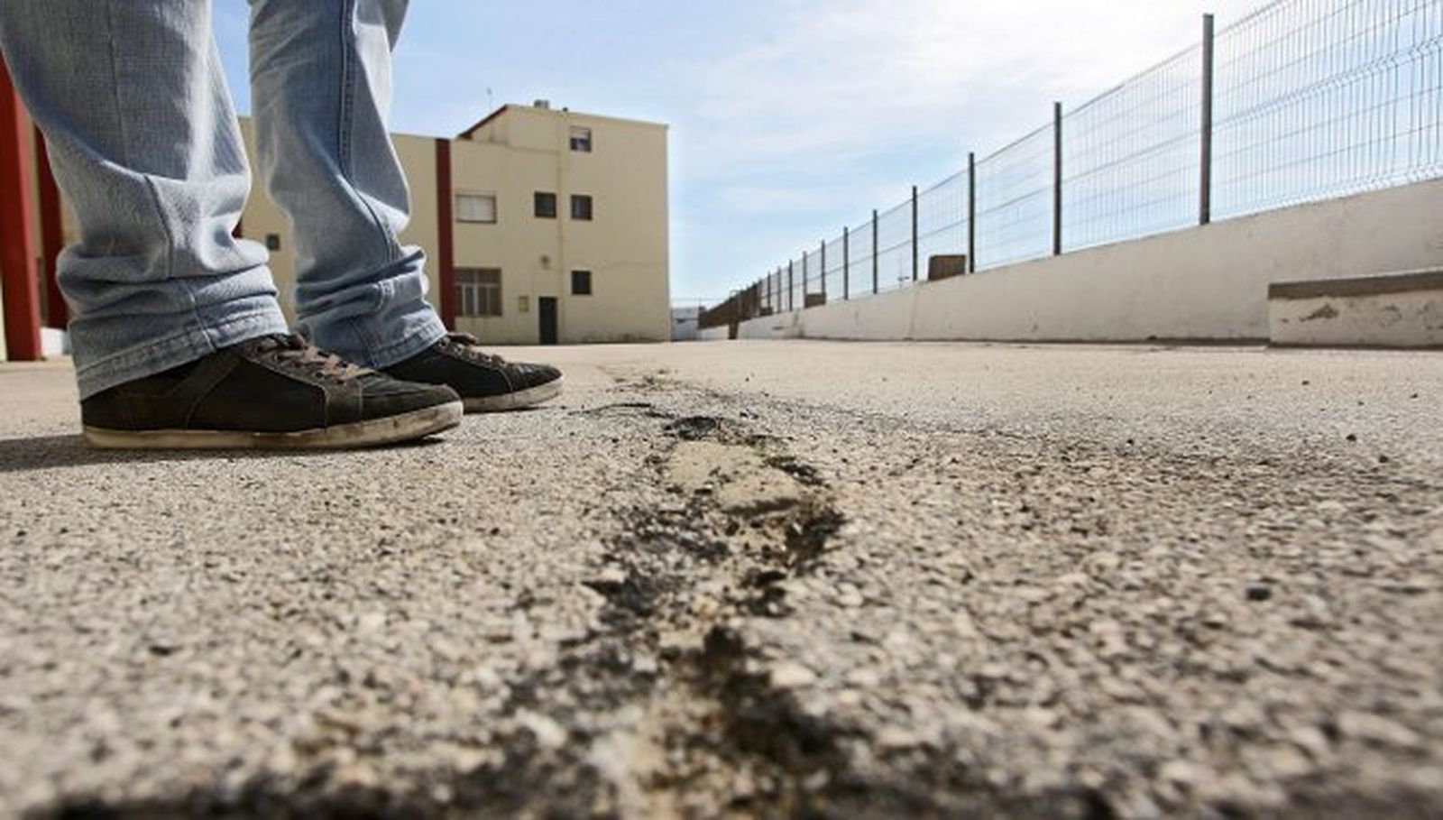 Una de las últimas obras municipales ha sido el arreglo del suelo del patio del colegio Santa Teresa.