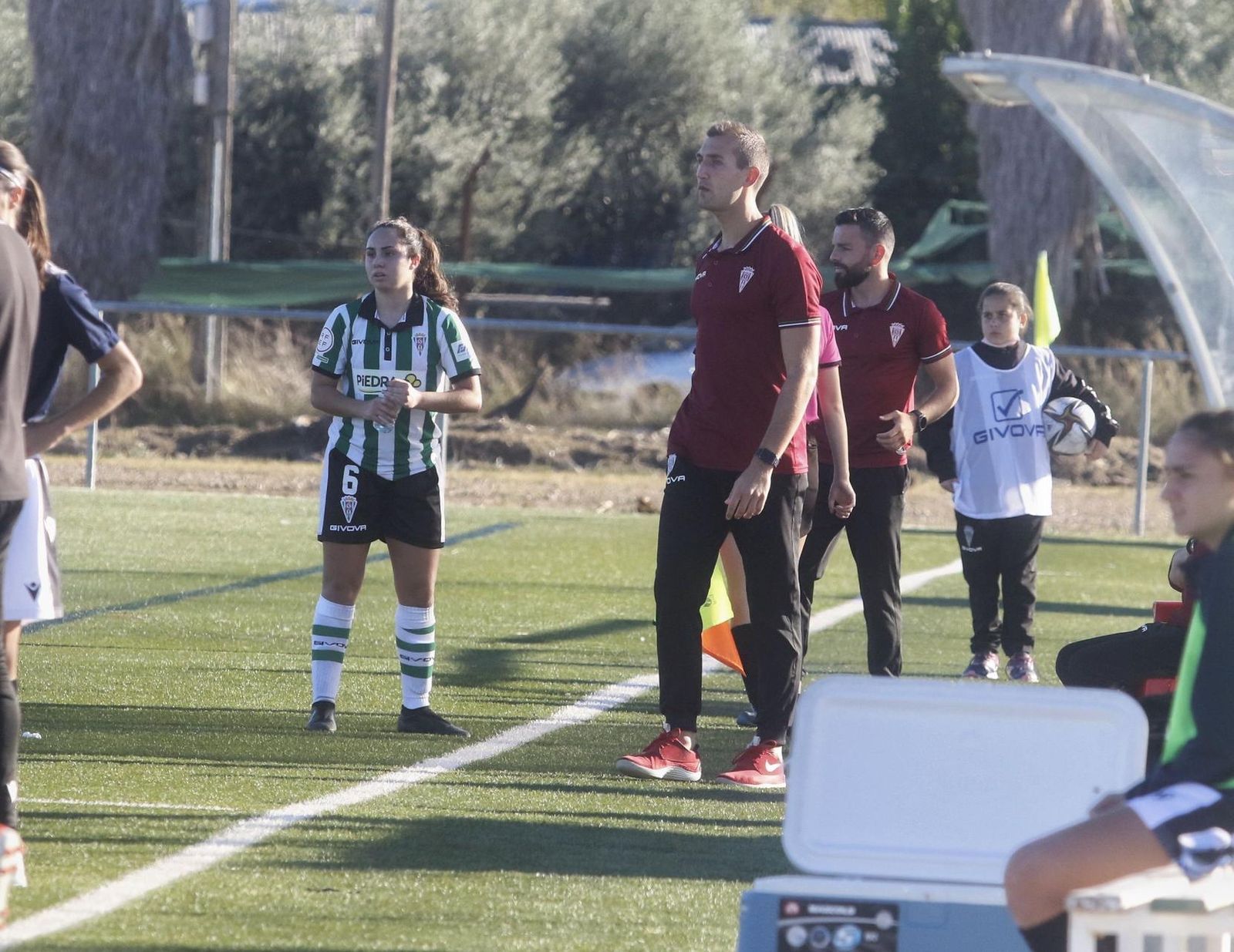 Pepe Contreras, ante la presencia de Ana Ocón en el duelo ante el Castellón en la ida.