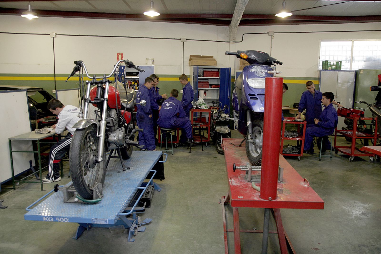 Alumnos en una clase de Formación Profesional.