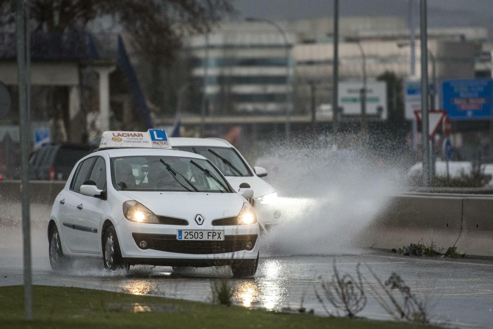Todas las imágenes del paso del temporal por Granada