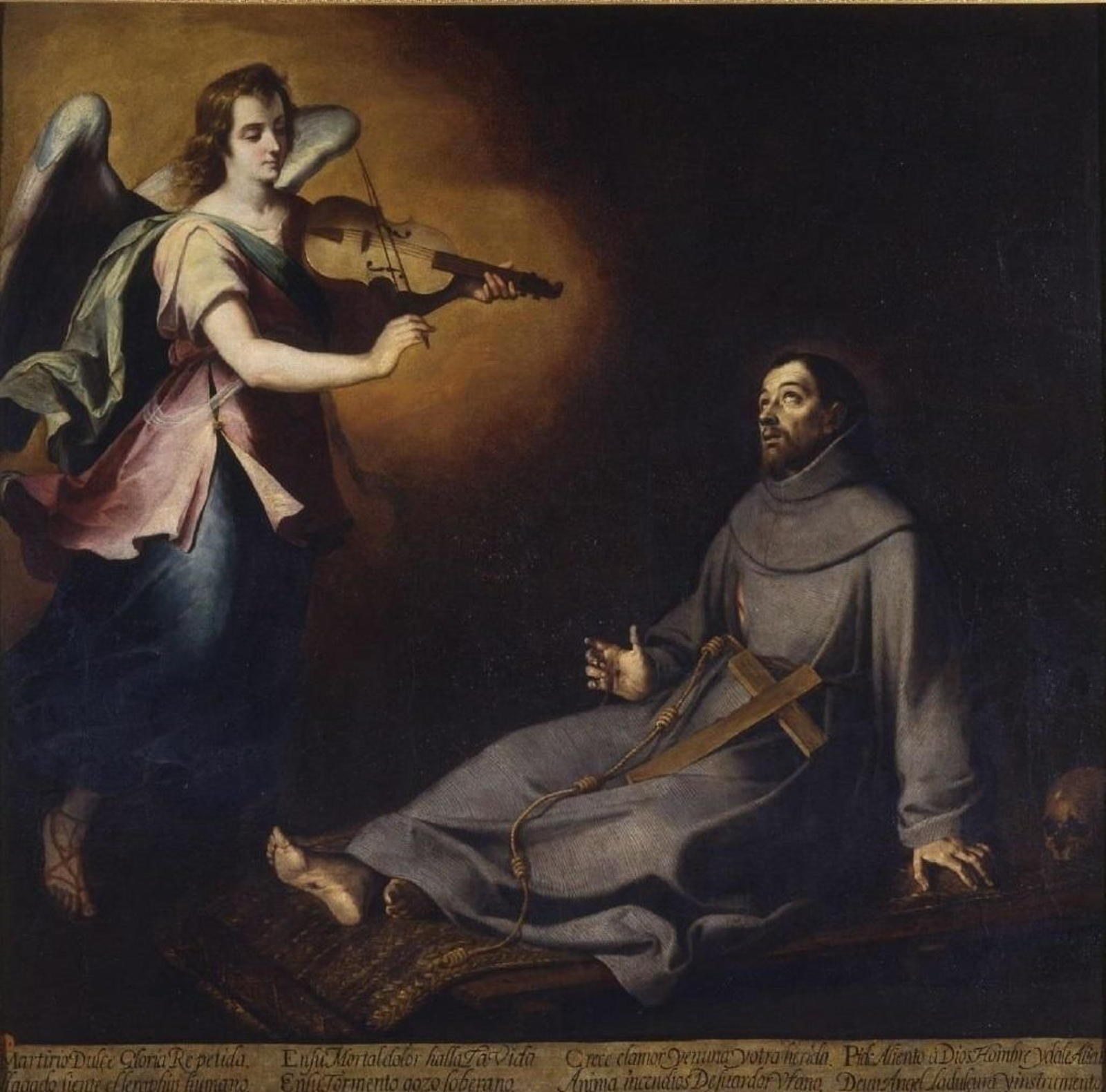 'Éxtasis de San Francisco de Asís', obra de Murillo que se conserva en la Real Academia de San Fernando (Madrid).