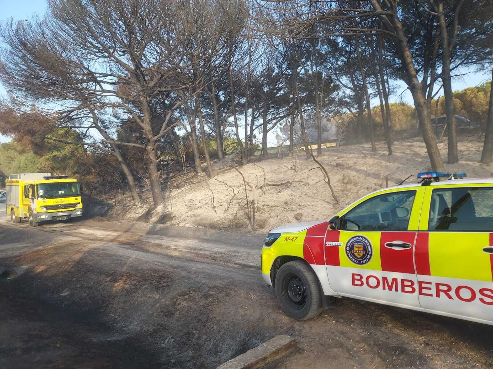 El incendio en Puerto Real que ha afectado a varias viviendas