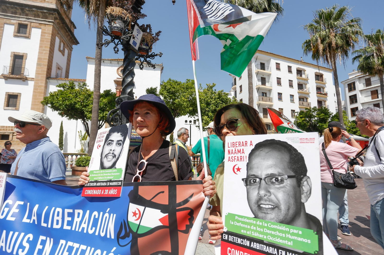Las fotos de la concentración por los presos políticos saharauis en Algeciras