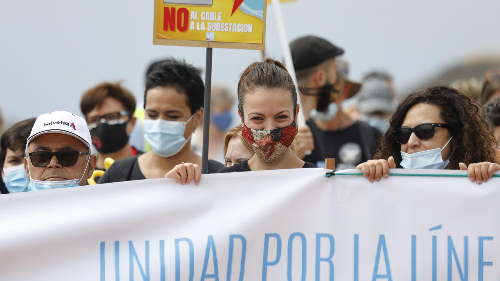 Las fotos de la manifestación contra la ubicación de la subestación eléctrica