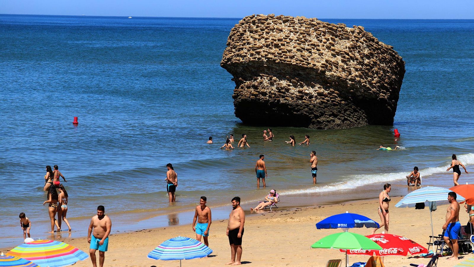 La playa de Matalascañas y su "tapón"