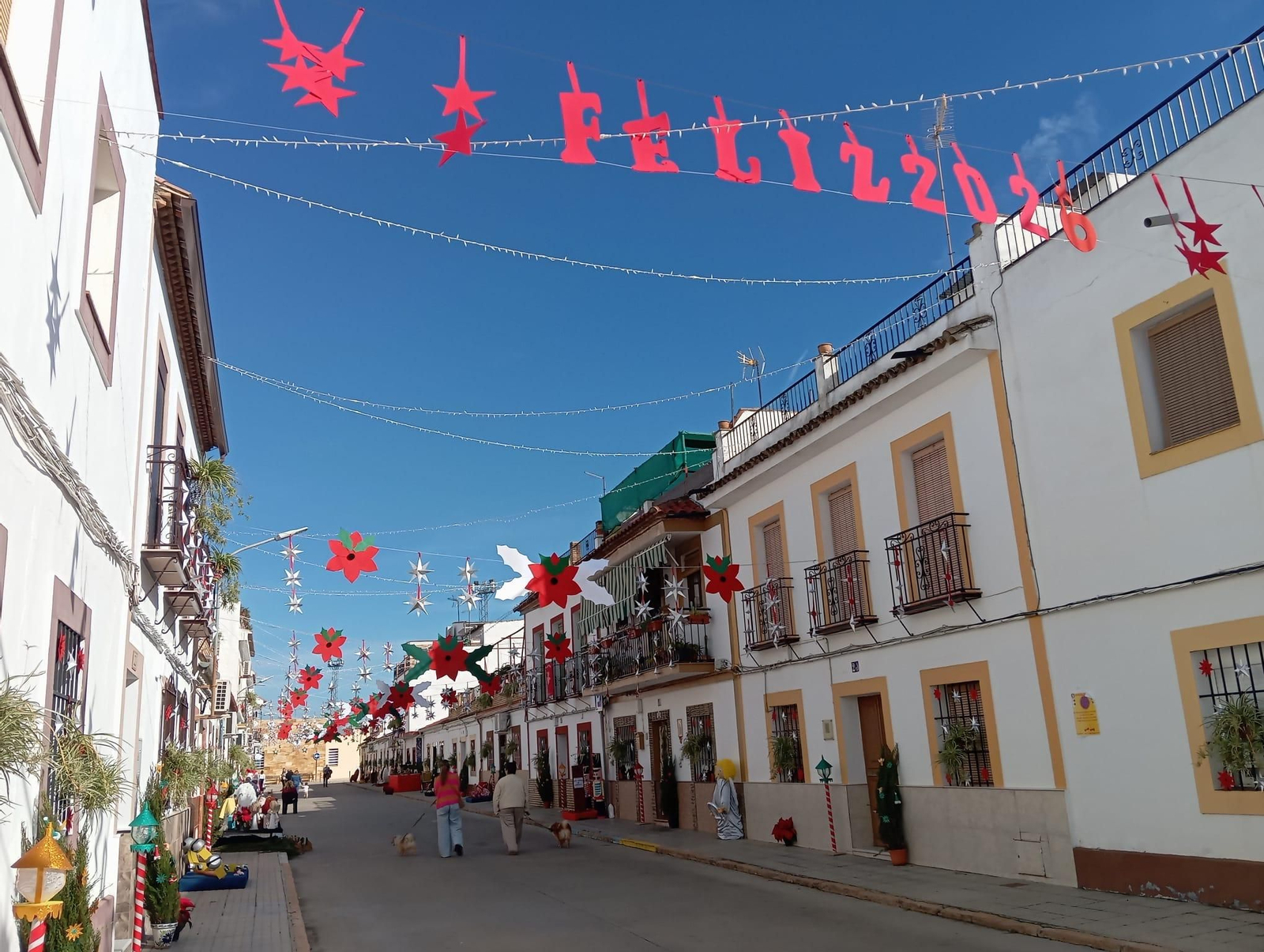 Las calles de Villafranca de Córdoba decoradas por Navidad
