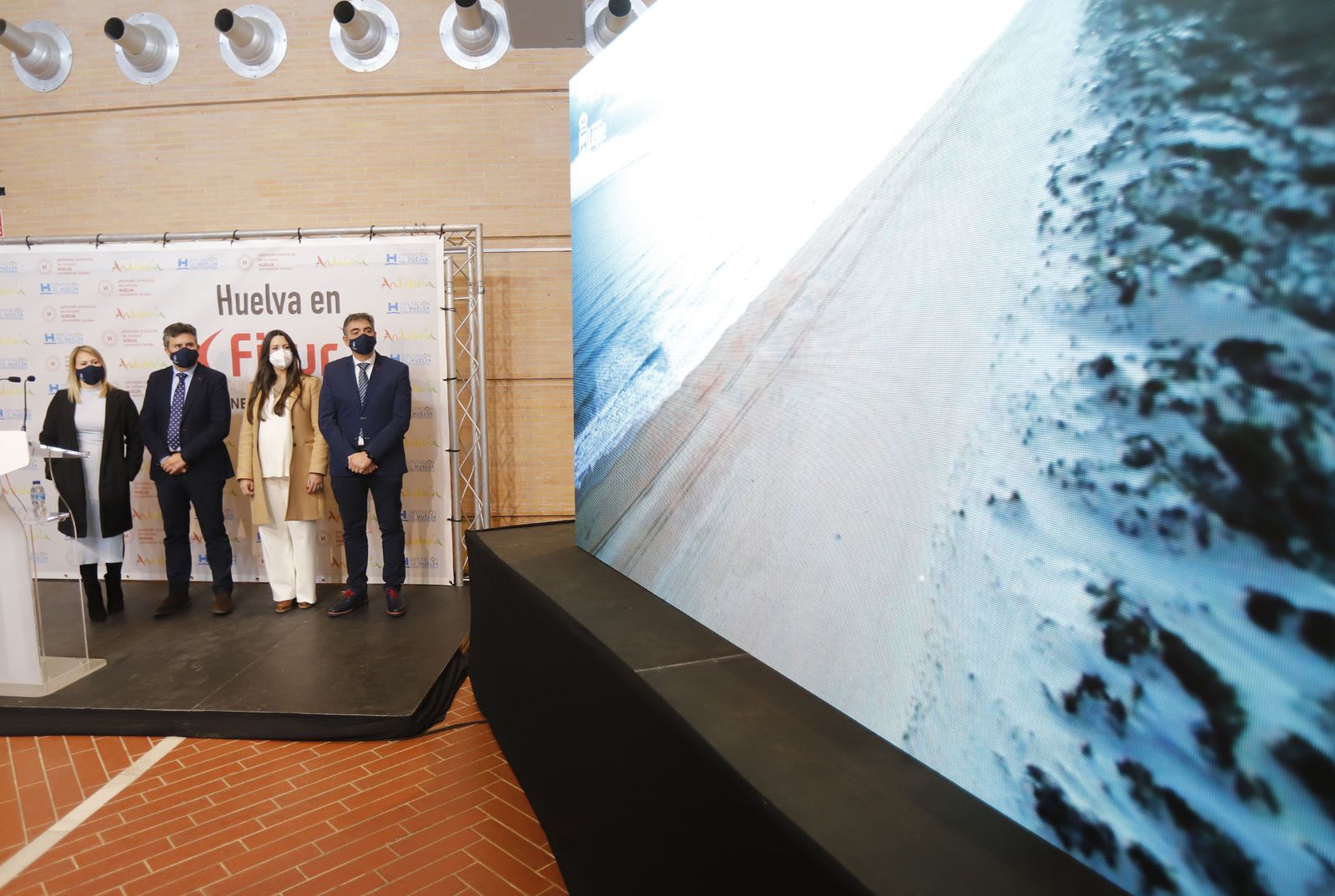 Imágenes de la presentación "Huelva en Fitur" en el foro Iberoamericano de la Rábida