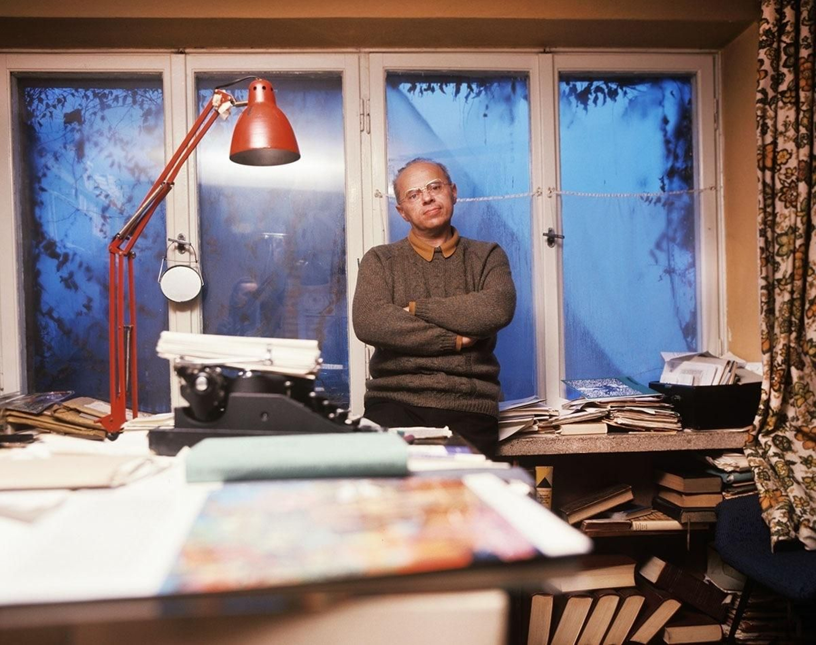 El escritor polaco Stanislaw Lem (Leópolis, 1921-Cracovia, 2006).