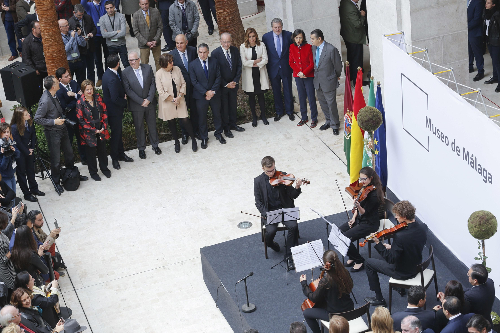 Inauguración del Museo de Málaga en La Aduana