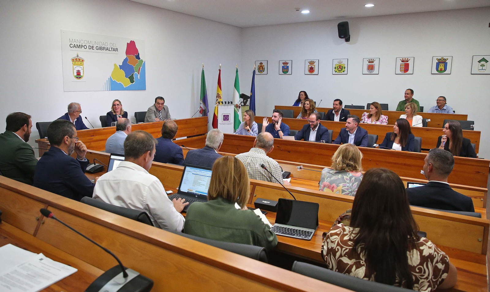 El primer pleno de organización de la Mancomunidad de Municipios del Campo de Gibraltar, en imágenes