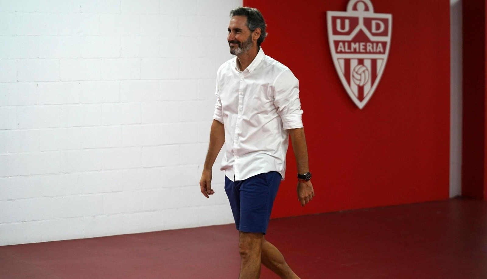 Vicente Moreno, en las dependencias interiores del Estadio de los Juegos Mediterráneos Vicente Moreno, en las dependencias interiores del Estadio de los Juegos Mediterráneos