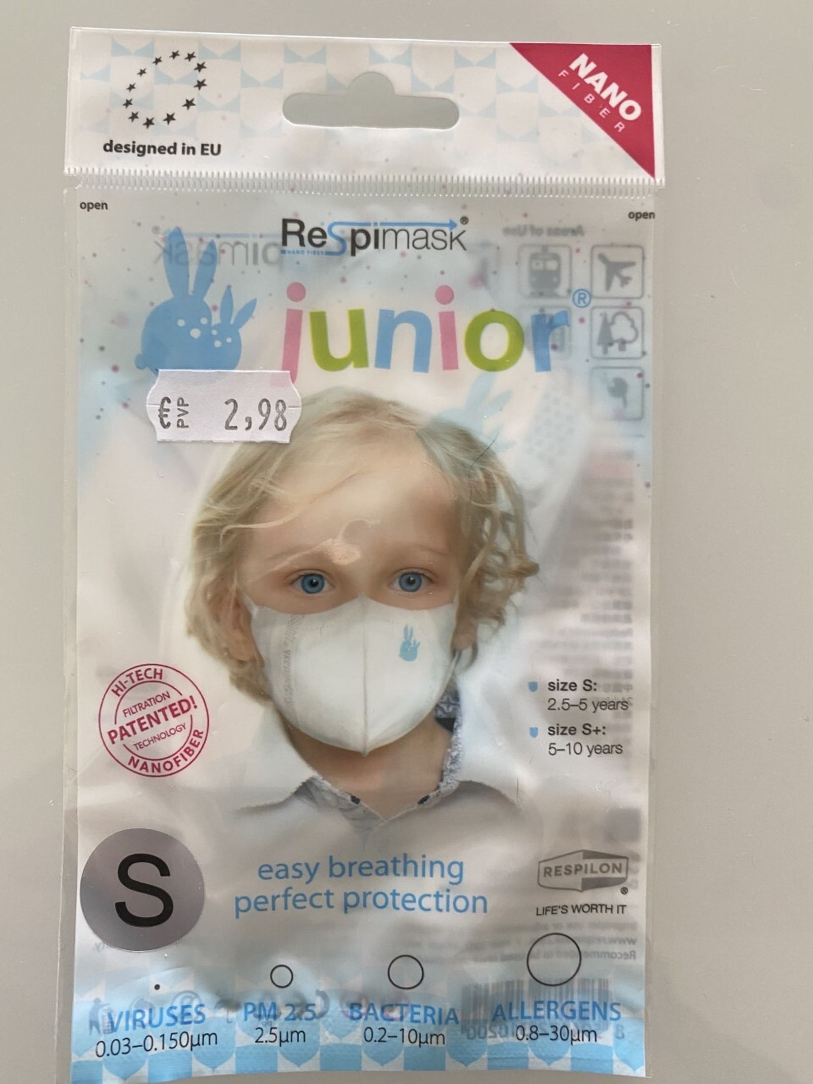 Mascarillas infantiles