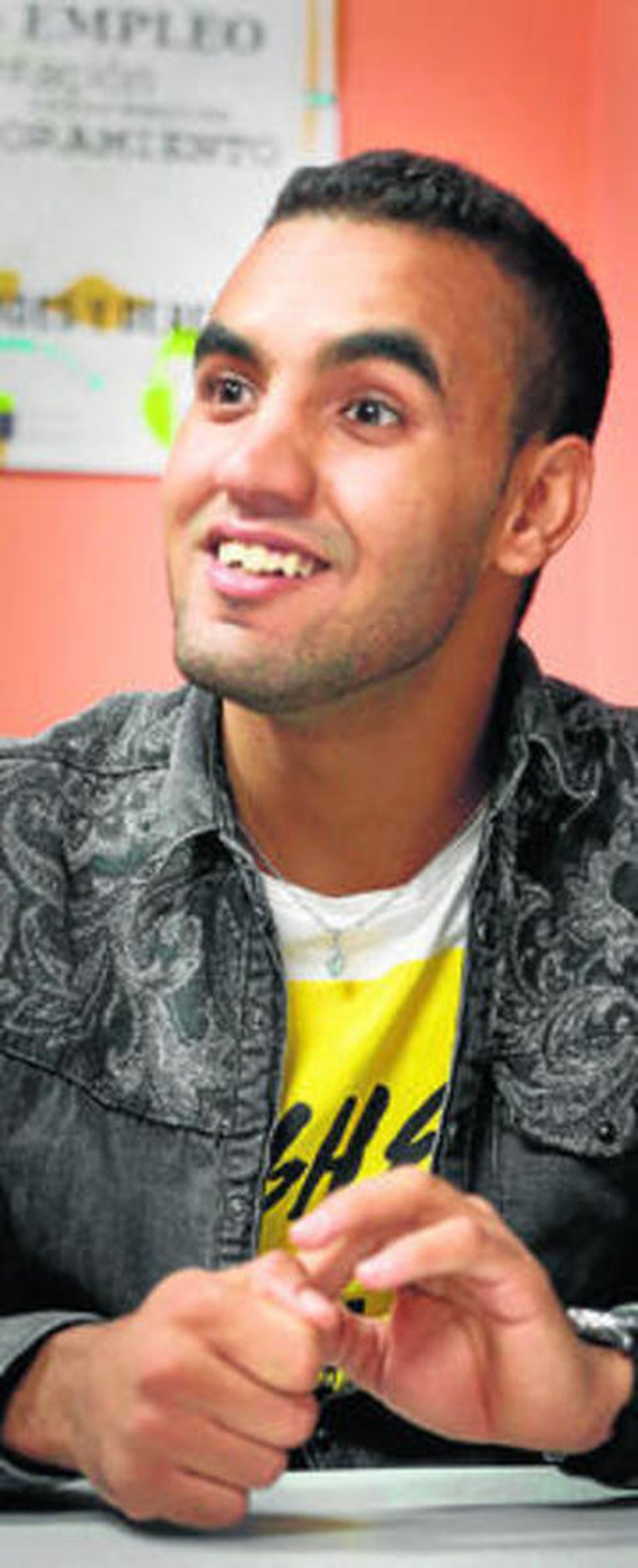 Said, el más joven del grupo.