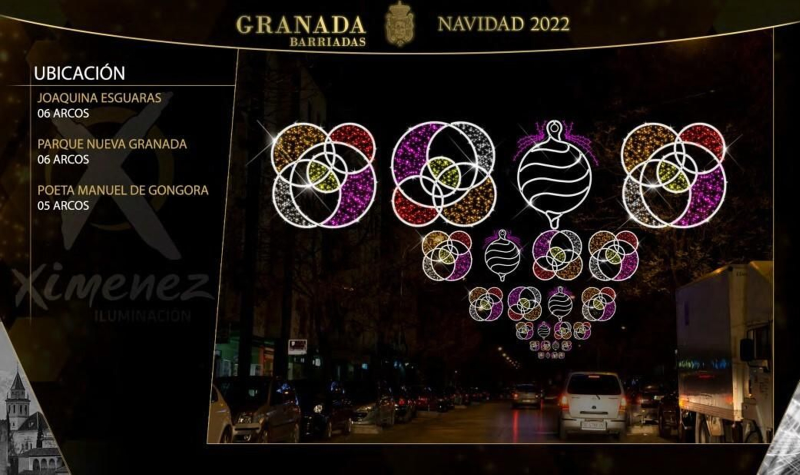 Estas son las luces de Navidad de los barrios de Granada, calle por calle