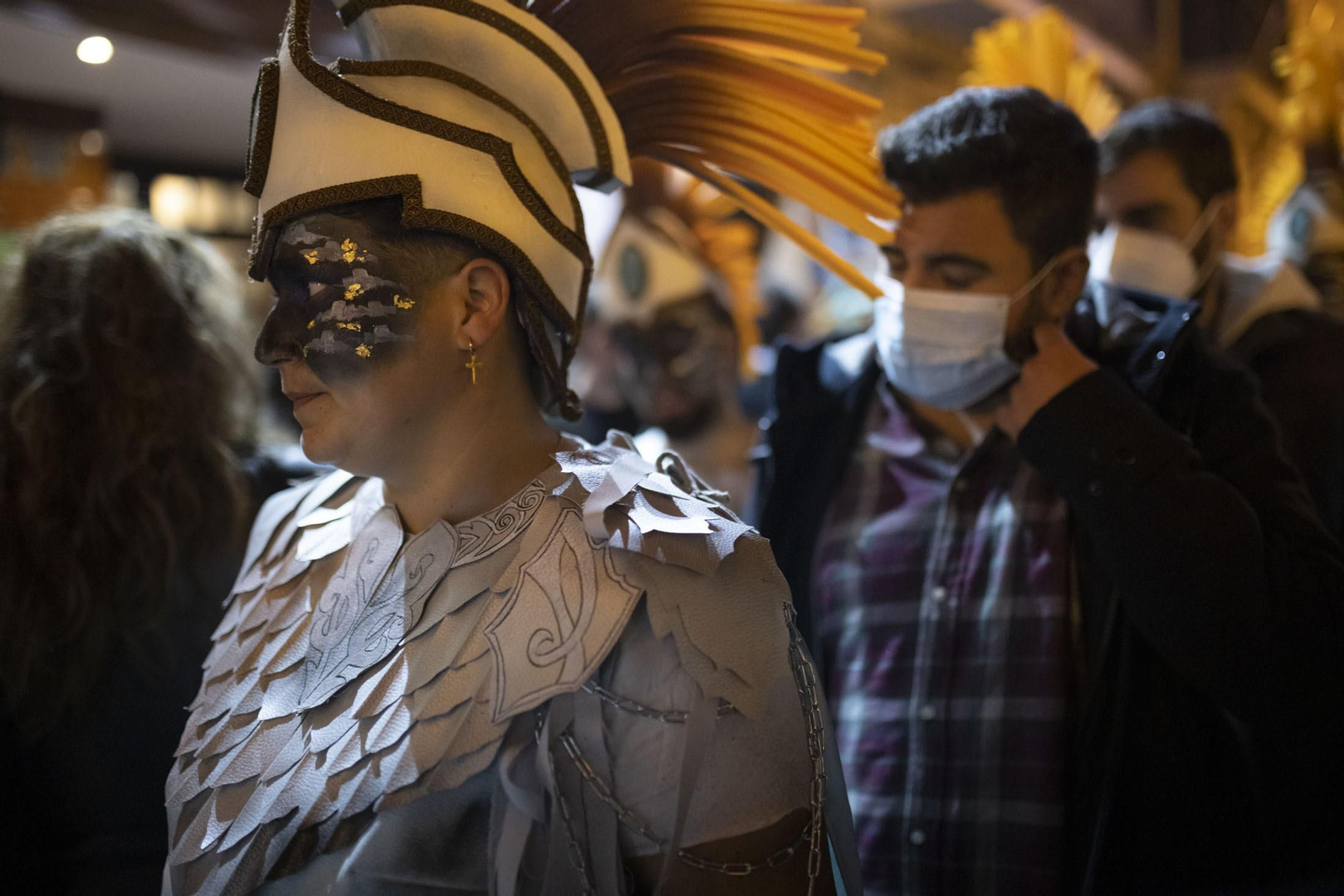 Imágenes del ambiente en el cuarto día del concurso de agrupaciones del Carnaval Colombino