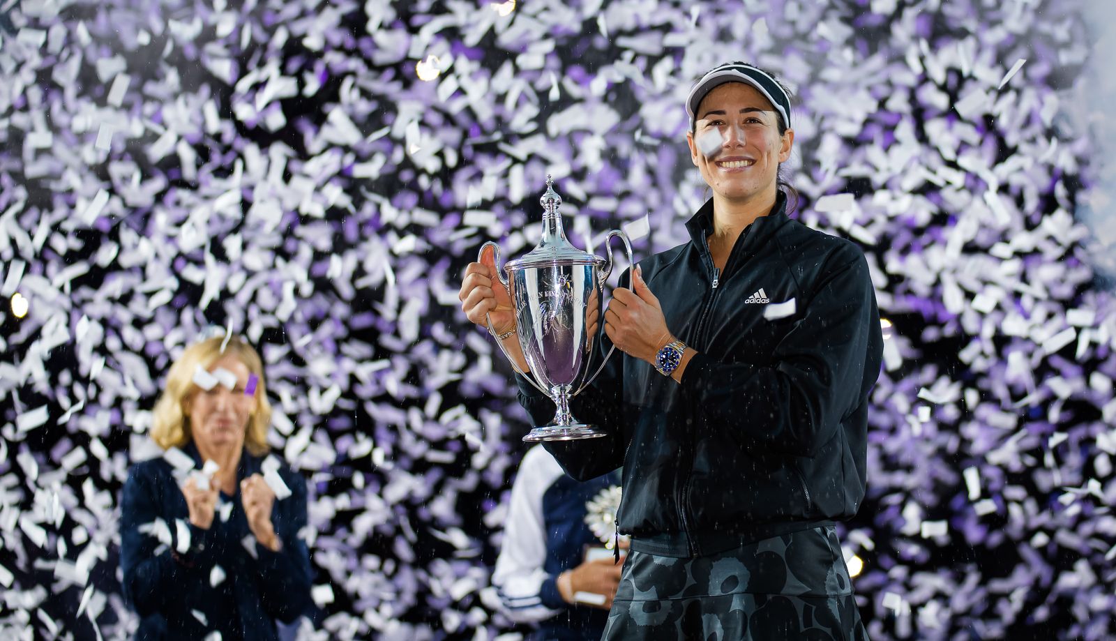 La celebración de Muguruza como 'maestra' del tenis