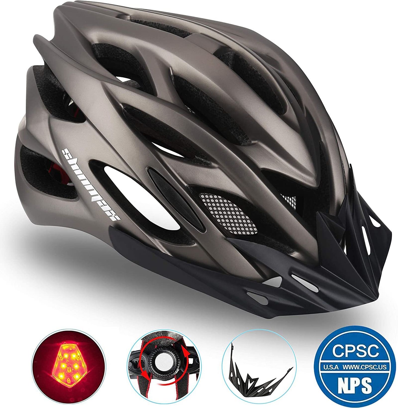 Casco con luz LED