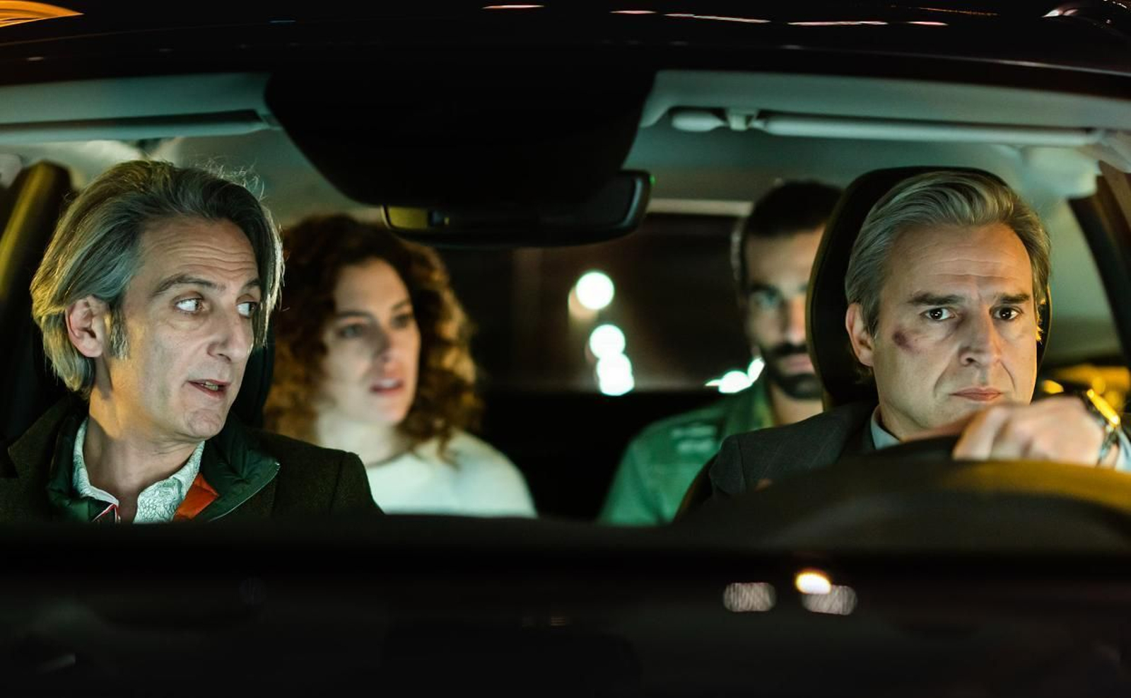 Alterio, Suárez, Cortada y San Juan en una imagen del filme de Álex de la Iglesia.