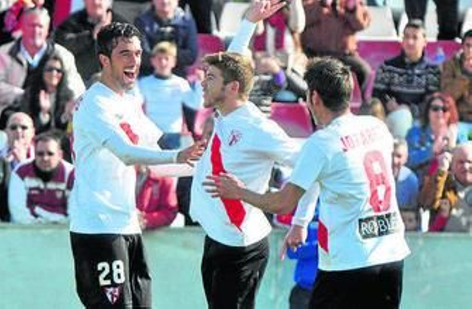 Alberto Moreno, tras marcar el 1-0 en el derbi del domingo.