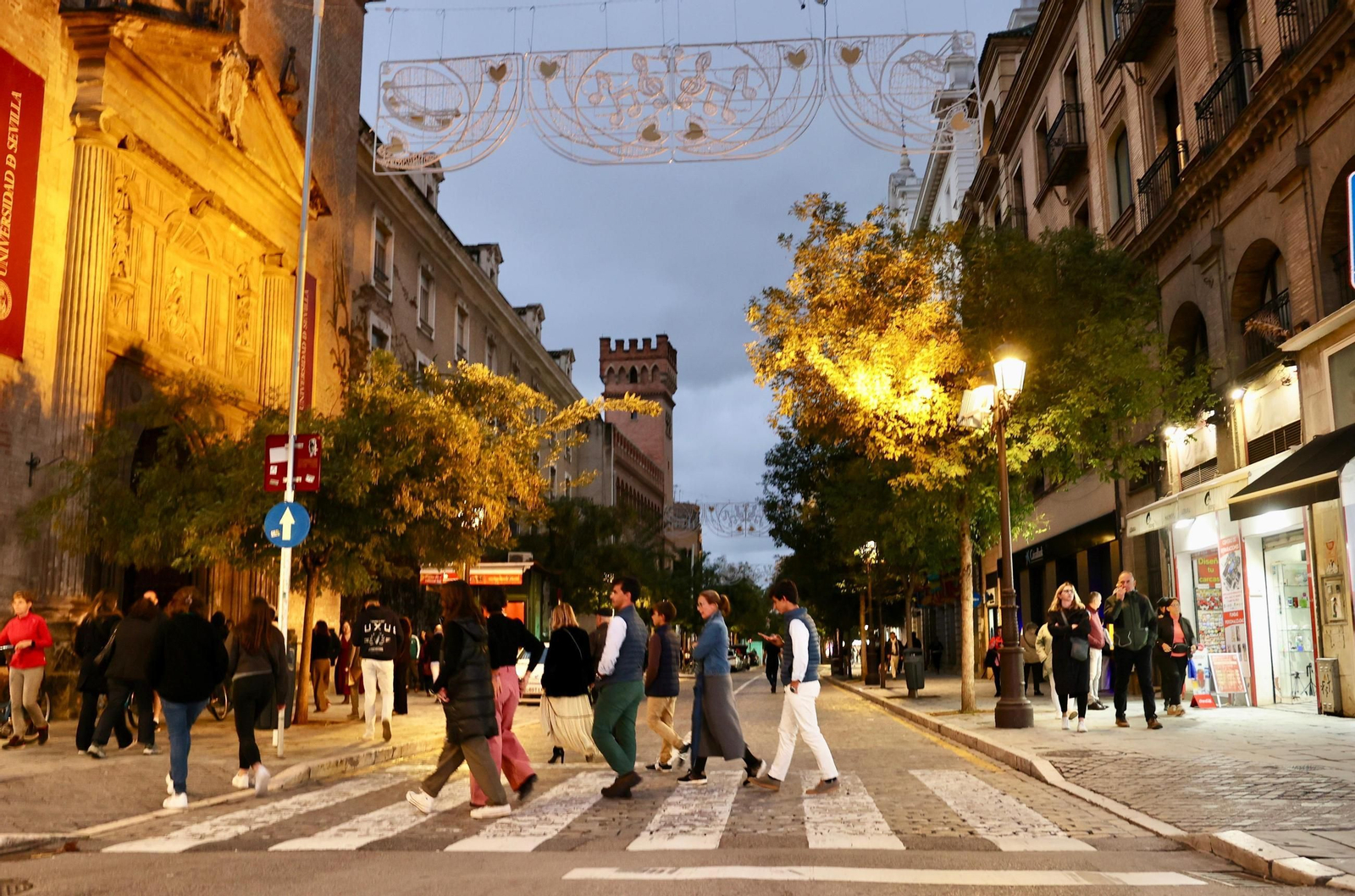 El estado actual de la calle Laraña, previo al inicio de las obras y el corte del tráfico.