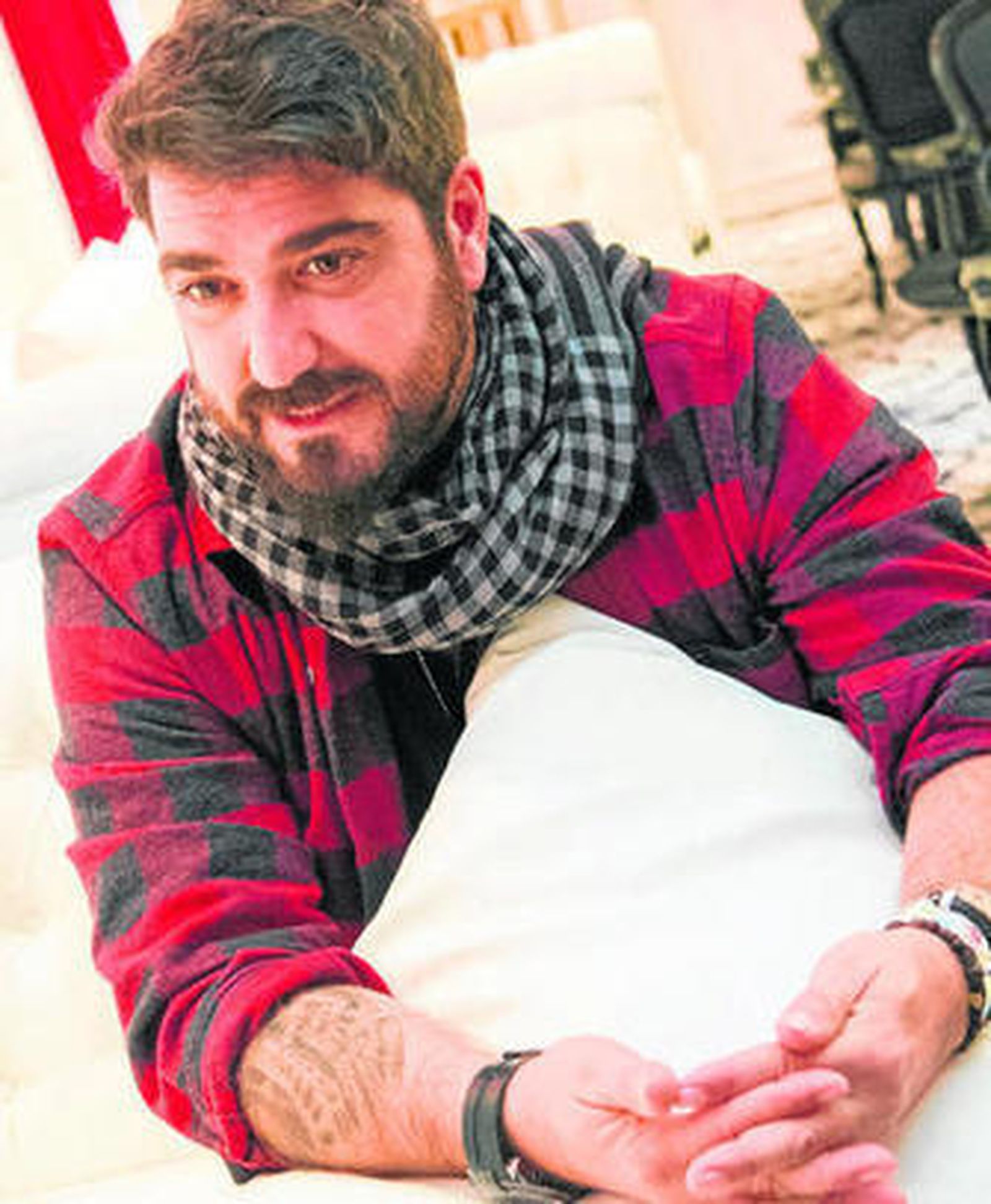 Antonio Orozco (Barcelona, 1972), durante la entrevista en un céntrico hotel de Sevilla.