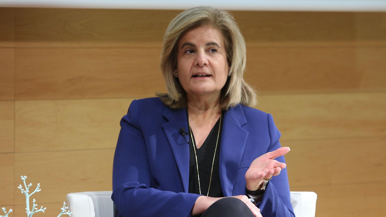 Fátima Báñez, presidenta de la Fundación CEOE, en el encuentro en Almería