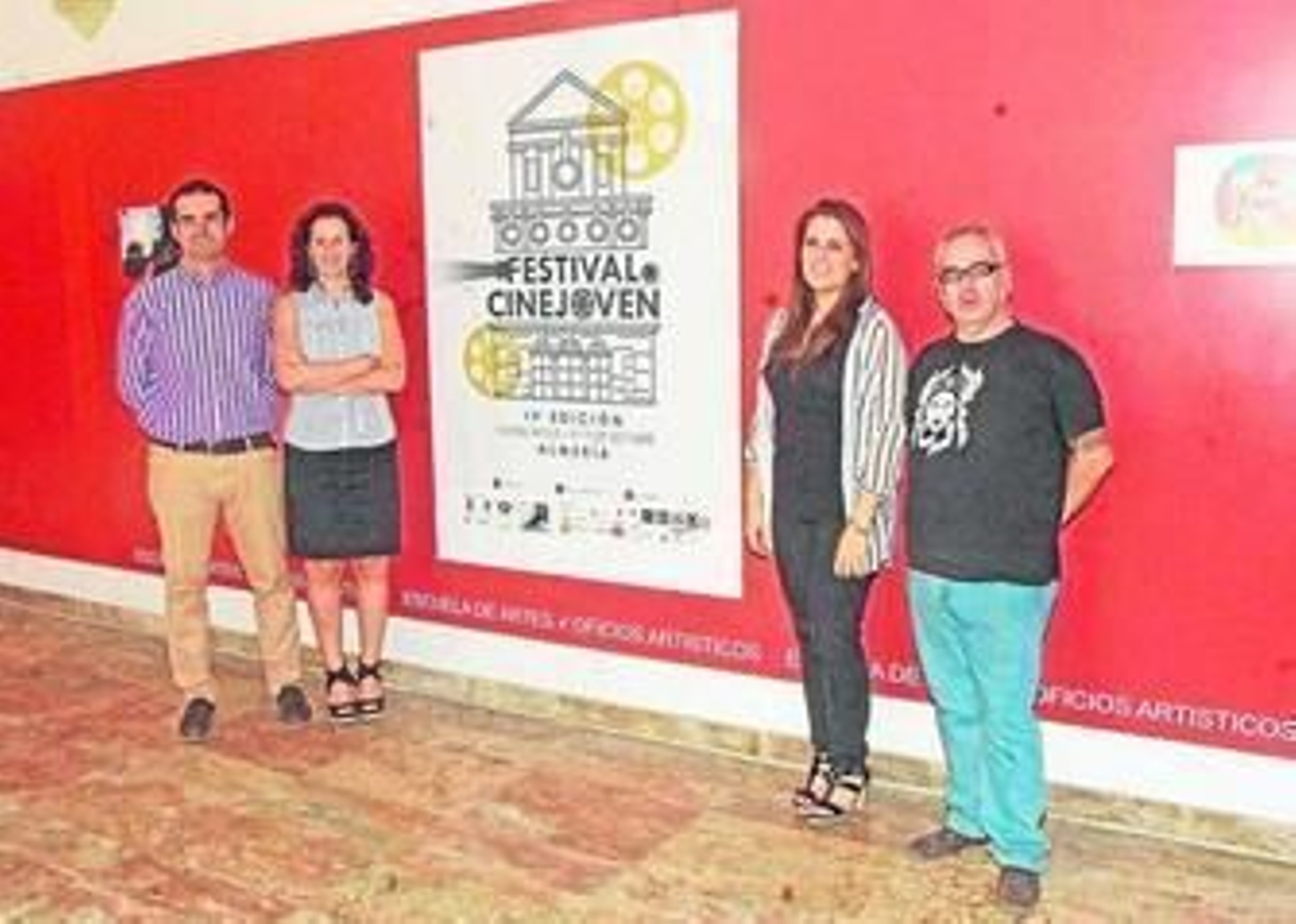 Ramón Fernández-Pacheco, María Vázquez, Loles Peña y Antonio García 'Che' ayer en la Escuela de Artes.