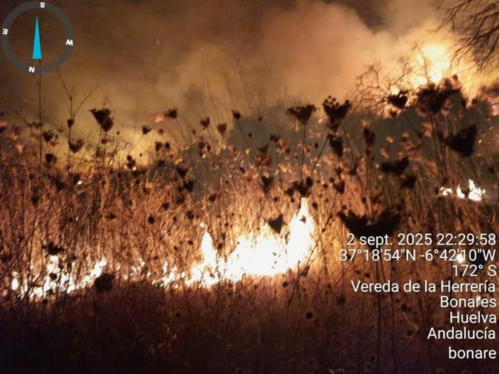 Incendio en Bonares