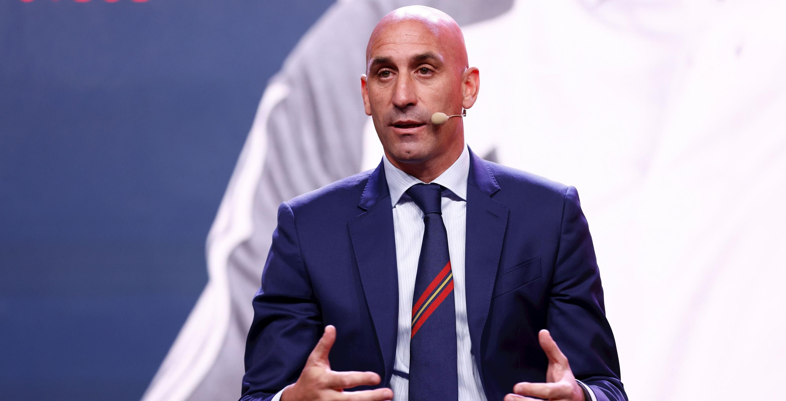 Luis Rubiales, durante un acto de la RFEF.
