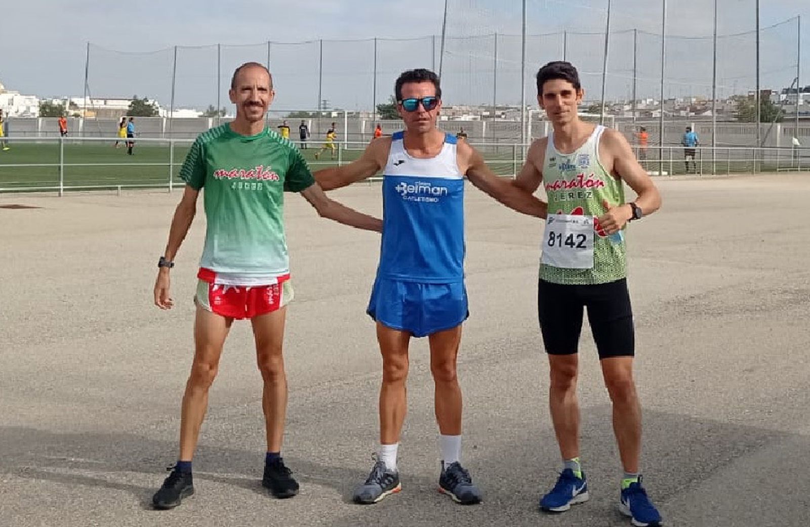 Antonio Martín y Emilio Lozano, del Maratón Jerez, destacaron en los 5.000 metros.