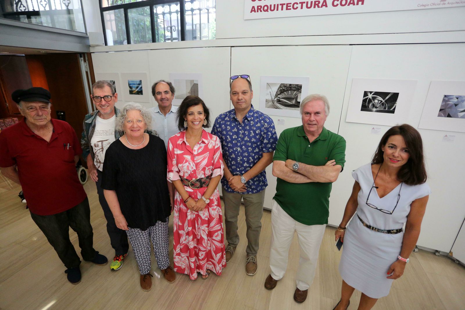 La decana de los arquitectos onubenses en la entrega de los premios.