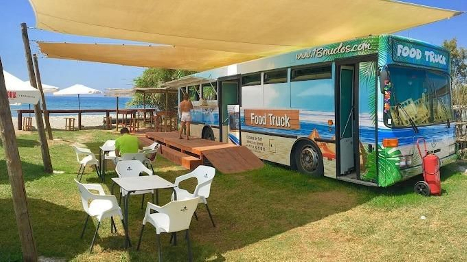 Foodtruck del Club 18 Nudos, en Salobreña.