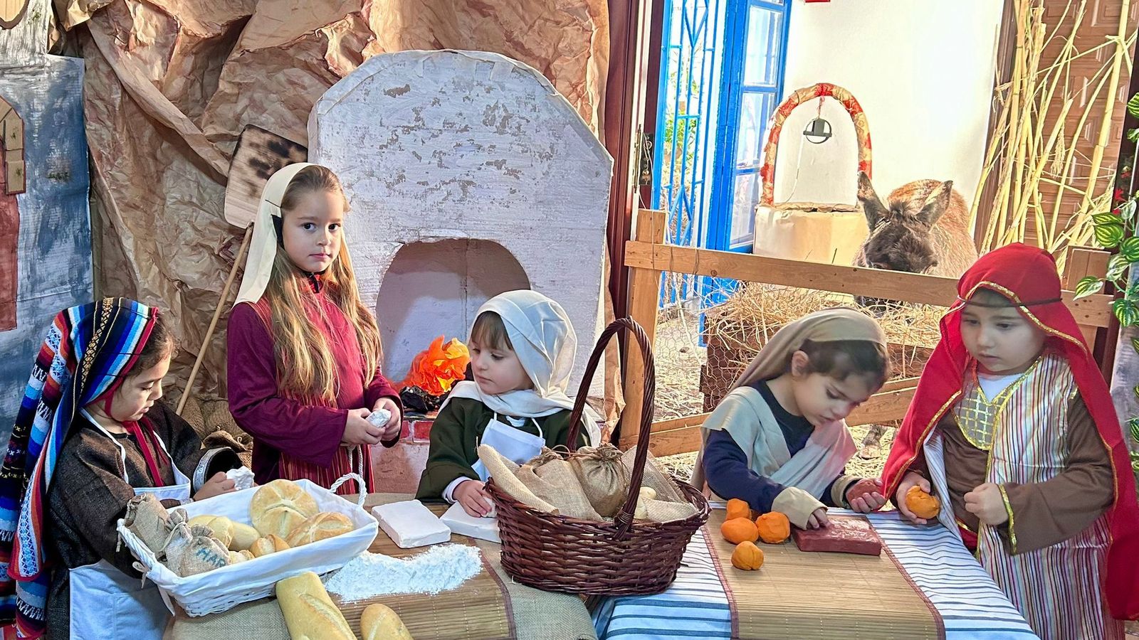 Belén viviente del colegio La Salle.