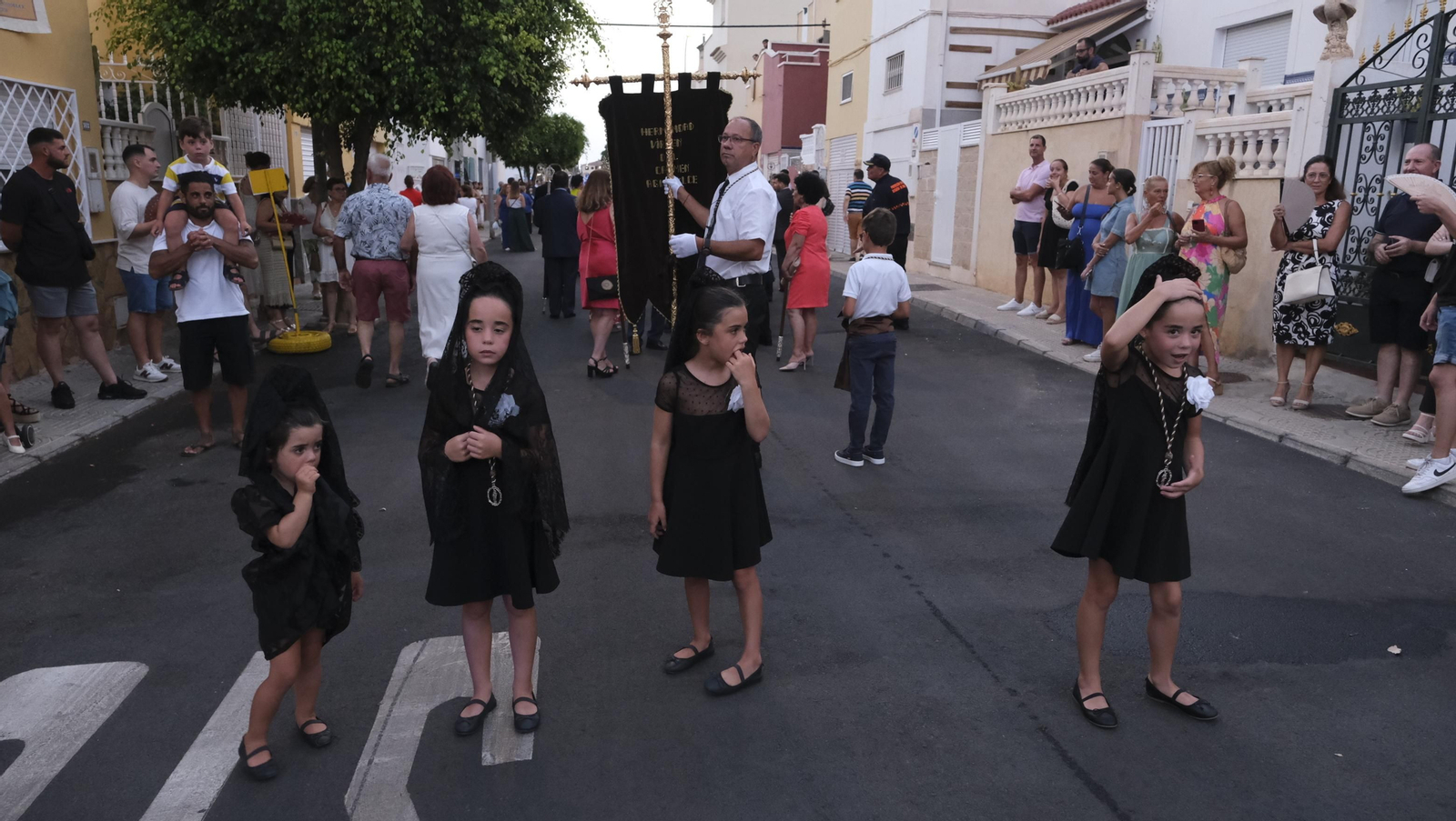 Procesión terrestre de la Virgen del Carmen en Aguadulce