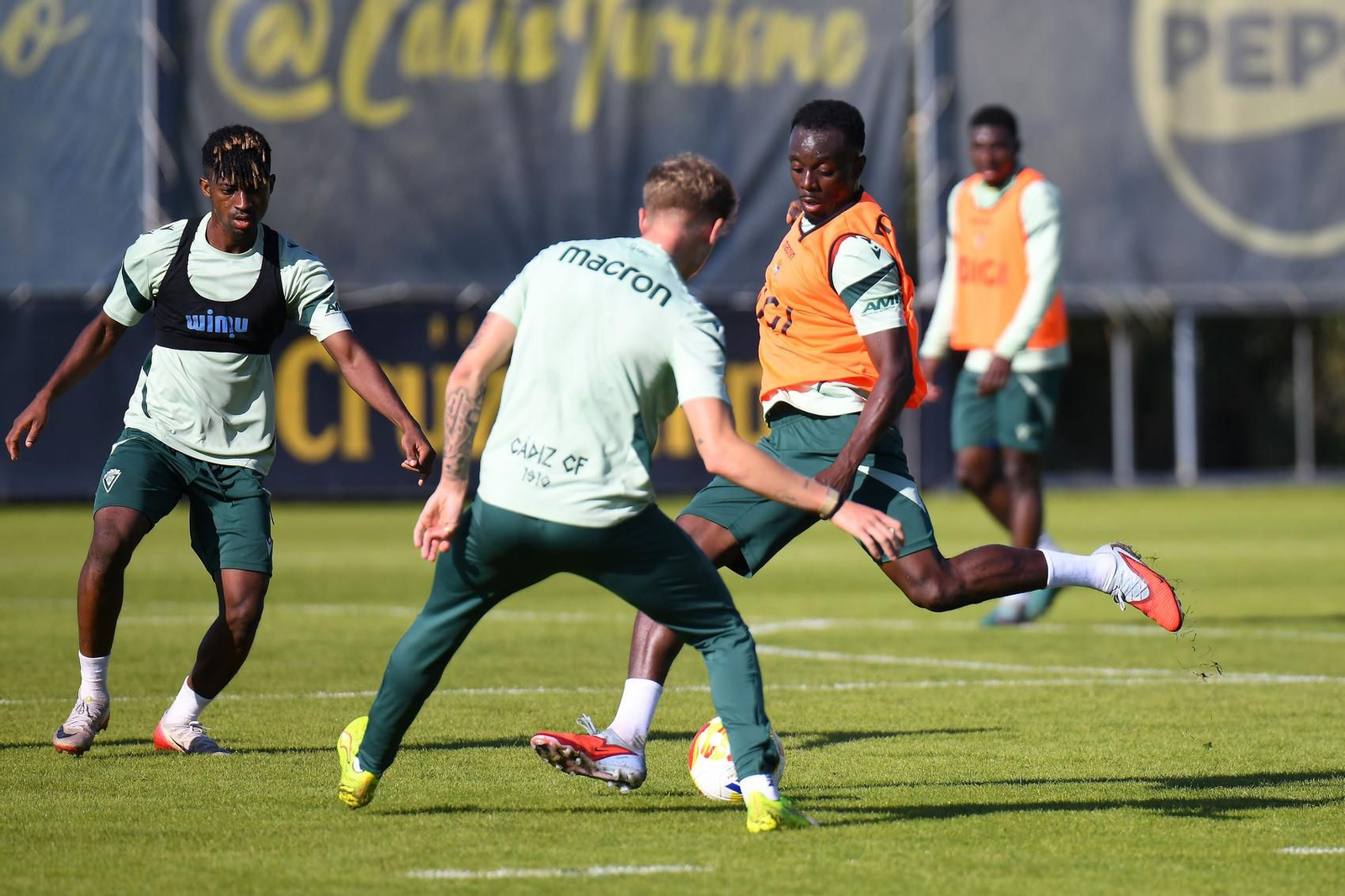 Una sesión del Cádiz en la nueva semana.