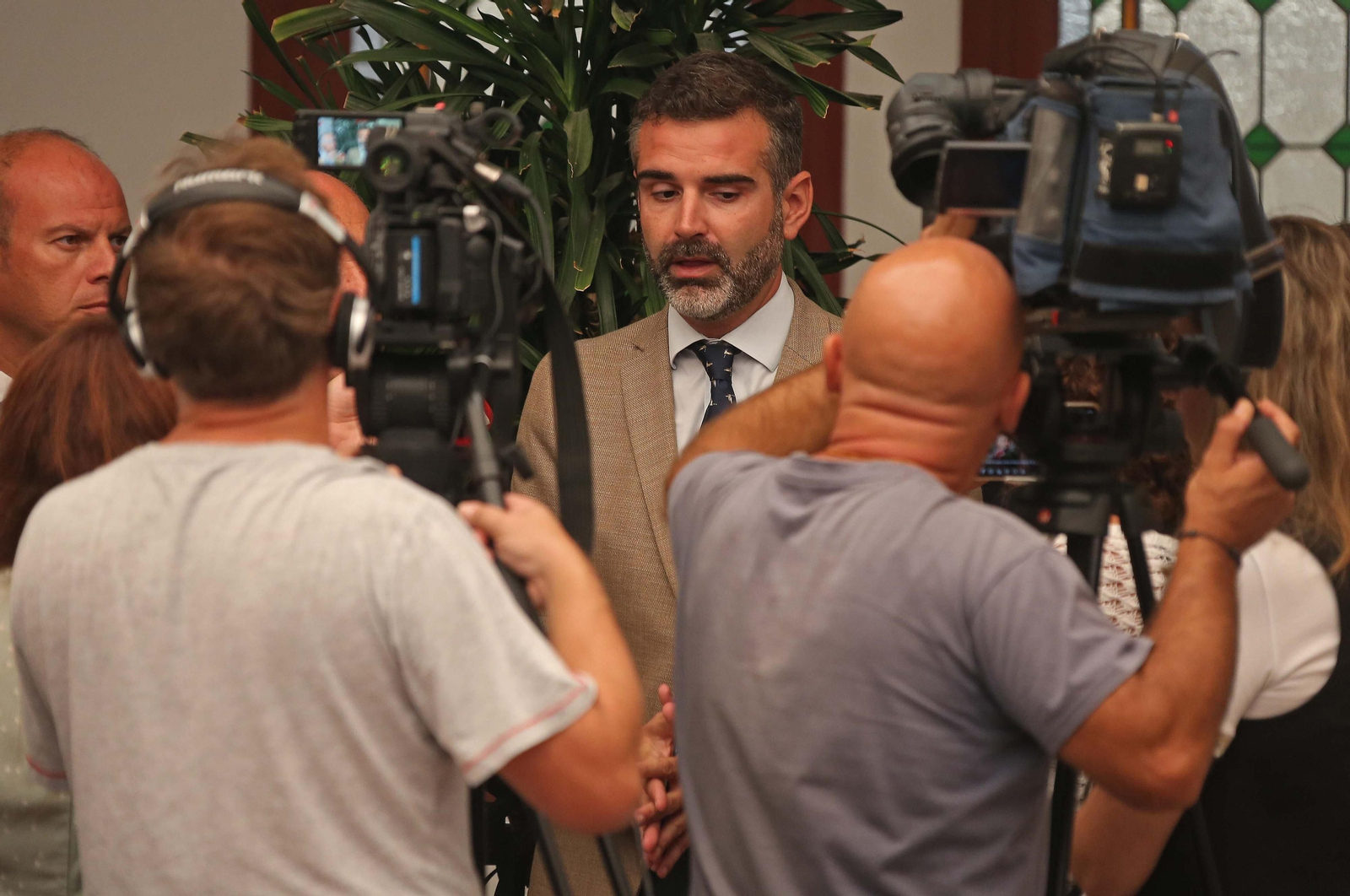 Imágenes de la visita institucional de Ramón Fernández - Pacheco al Ayuntamiento de Algeciras