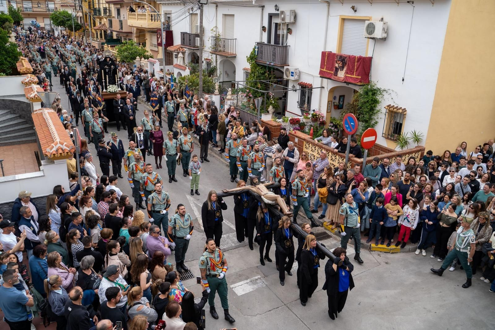 El Nazareno el Jueves Santo en Benalmádena Pueblo, en imágenes